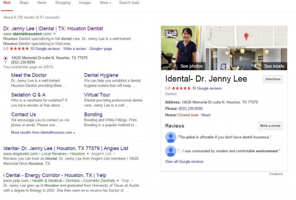 Dental get Googled with Virtual Tour by Houston360Photo